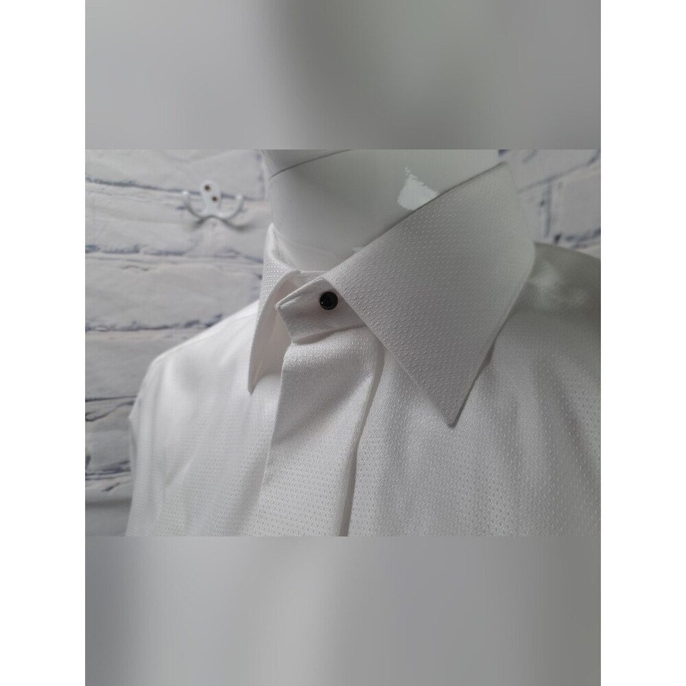 NEW Eton Men's Contemporary Luxury Dress Shirt Pure White Formal Size 42 - 16.5" - Picture 7 of 12
